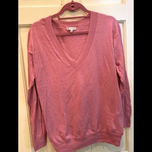 Gap hit pink sweater cotton and cashmere